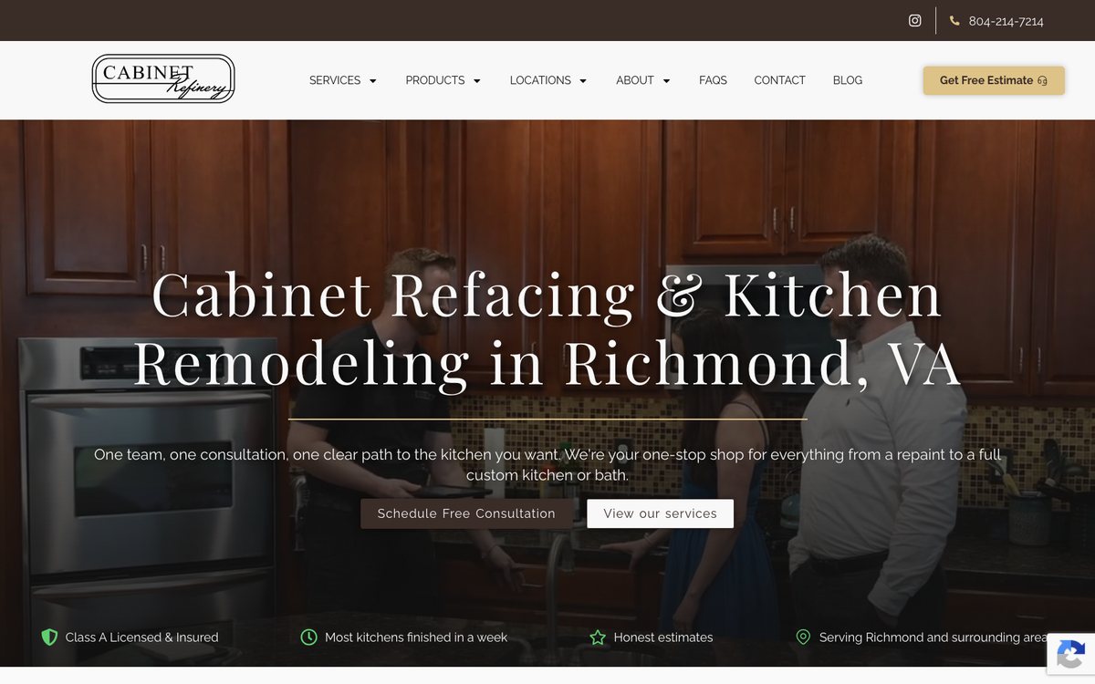 Cabinet Refinery homepage
