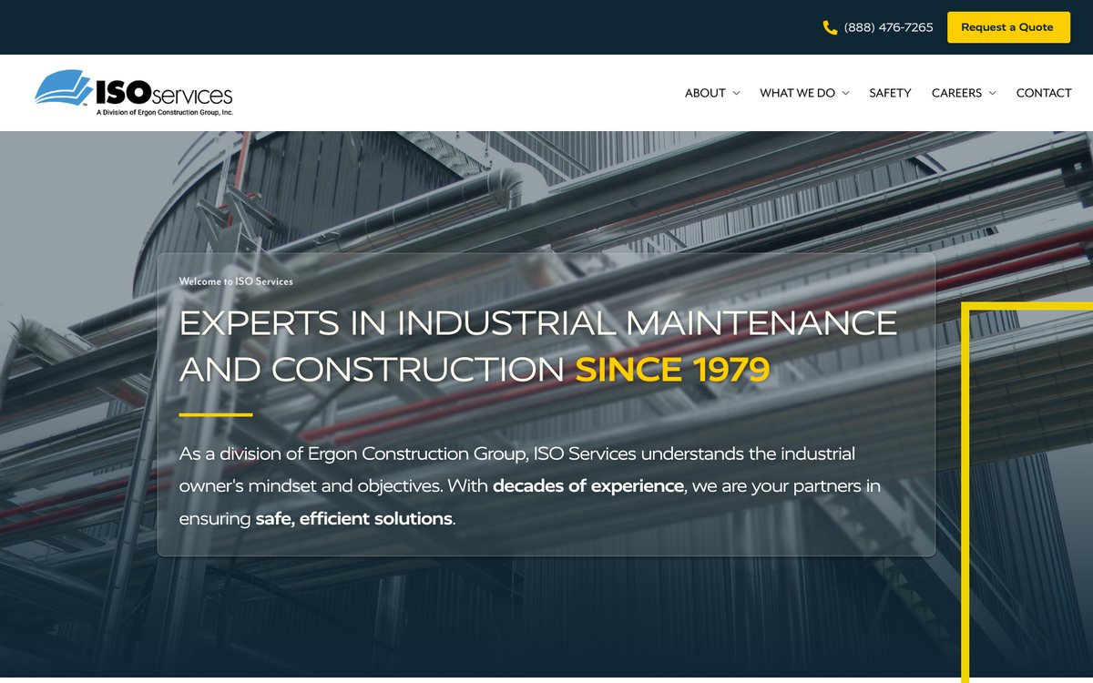 ISO Services homepage